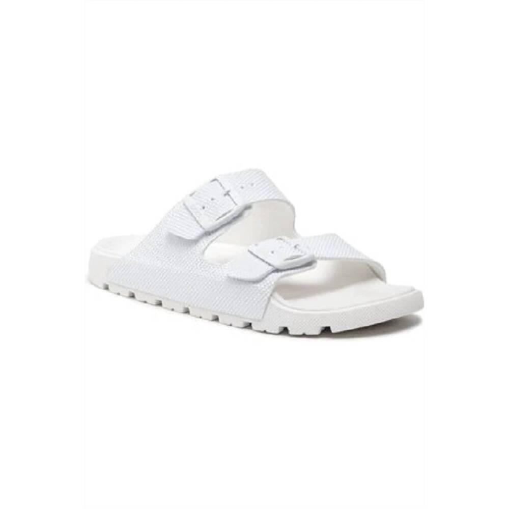 NEW HUGO BOSS men's surfley twin-strap sandals in white